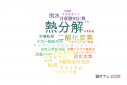 【論文データ】thermal decomposition（熱分解）の国内研究動向まとめ
