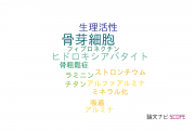 【論文データ】MC3T3-E1の国内研究動向まとめ