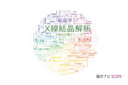【論文データ】crystallography（結晶学）の国内研究動向まとめ