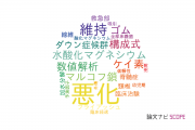 【論文データ】deterioration（悪化）の国内研究動向まとめ