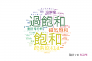 【論文データ】saturation（飽和）の国内研究動向まとめ