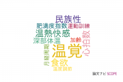 【論文データ】thermal sensation（温覚）の国内研究動向まとめ