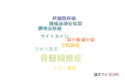 【論文データ】myelofibrosis（骨髄線維症）の国内研究動向まとめ
