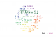 【論文データ】solvent extraction（溶剤抽出）の国内研究動向まとめ