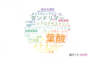【論文データ】folate（葉酸）の国内研究動向まとめ