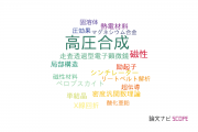 【論文データ】high pressure synthesis（高圧合成）の国内研究動向まとめ