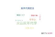 【論文データ】tephrochronology（火山灰年代学）の国内研究動向まとめ