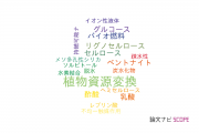 【論文データ】biomass conversion（植物資源変換）の国内研究動向まとめ