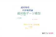 【論文データ】supersymmetry（超対称性）の国内研究動向まとめ