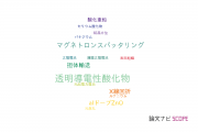 【論文データ】transparent conductive oxide（透明導電性酸化物）の国内研究動向まとめ
