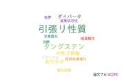 【論文データ】tensile property（引張り性質）の国内研究動向まとめ