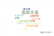 【論文データ】sea surface temperature（海面水温）の国内研究動向まとめ