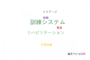 【論文データ】training system（訓練システム）の国内研究動向まとめ