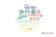 【論文データ】pedestrian（歩行者）の国内研究動向まとめ
