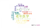 【論文データ】geriatrics（老年医学）の国内研究動向まとめ