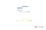 【論文データ】frameshift mutation（フレームシフト変異）の国内研究動向まとめ