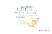 【論文データ】model selection（モデル選択）の国内研究動向まとめ