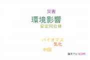 【論文データ】environmental impact（環境影響）の国内研究動向まとめ