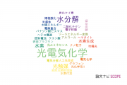 【論文データ】photoelectrochemistry（光電気化学）の国内研究動向まとめ