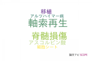 【論文データ】axonal regeneration（軸索再生）の国内研究動向まとめ