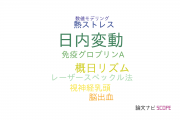 【論文データ】diurnal variation（日内変動）の国内研究動向まとめ
