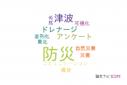【論文データ】disaster prevention（防災）の国内研究動向まとめ