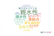 【論文データ】hydrophilicity（親水性）の国内研究動向まとめ