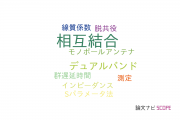 【論文データ】mutual coupling（相互結合）の国内研究動向まとめ