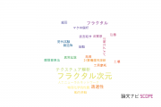 【論文データ】fractal dimension（フラクタル次元）の国内研究動向まとめ