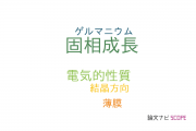 【論文データ】solid phase crystallization（固相成長）の国内研究動向まとめ