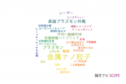 【論文データ】metal nanoparticles（金属ナノ粒子）の国内研究動向まとめ