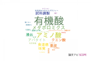 【論文データ】organic acid（有機酸）の国内研究動向まとめ