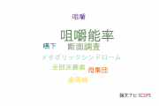 【論文データ】masticatory performance（咀嚼能率）の国内研究動向まとめ