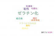 【論文データ】gelatinization（ゼラチン化）の国内研究動向まとめ