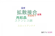 【論文データ】diffusion bonding（拡散接合）の国内研究動向まとめ