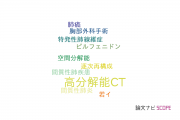 【論文データ】high resolution computed tomography（高分解能CT）の国内研究動向まとめ