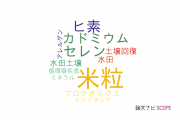【論文データ】rice grain（米粒）の国内研究動向まとめ