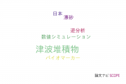 【論文データ】tsunami deposit（津波堆積物）の国内研究動向まとめ