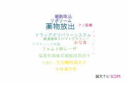 【論文データ】drug release（薬物放出）の国内研究動向まとめ