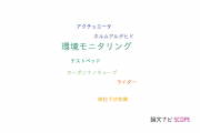 【論文データ】environmental monitoring（環境モニタリング）の国内研究動向まとめ