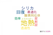 【論文データ】geothermal（地熱）の国内研究動向まとめ