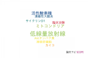 【論文データ】low dose radiation（低線量放射線）の国内研究動向まとめ