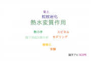 【論文データ】hydrothermal alteration（熱水変質作用）の国内研究動向まとめ