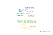 【論文データ】foreign direct investment（海外直接投資）の国内研究動向まとめ