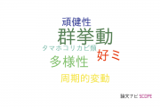 【論文データ】collective behavior（群挙動）の国内研究動向まとめ
