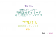 【論文データ】hole injection（正孔注入）の国内研究動向まとめ