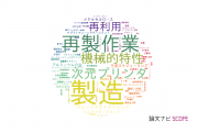 【論文データ】manufacturing（製造）の国内研究動向まとめ