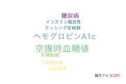 【論文データ】fasting plasma glucose（空腹時血糖値）の国内研究動向まとめ