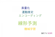 【論文データ】linear prediction（線形予測）の国内研究動向まとめ