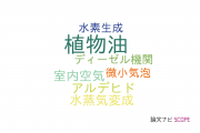 【論文データ】vegetable oil（植物油）の国内研究動向まとめ